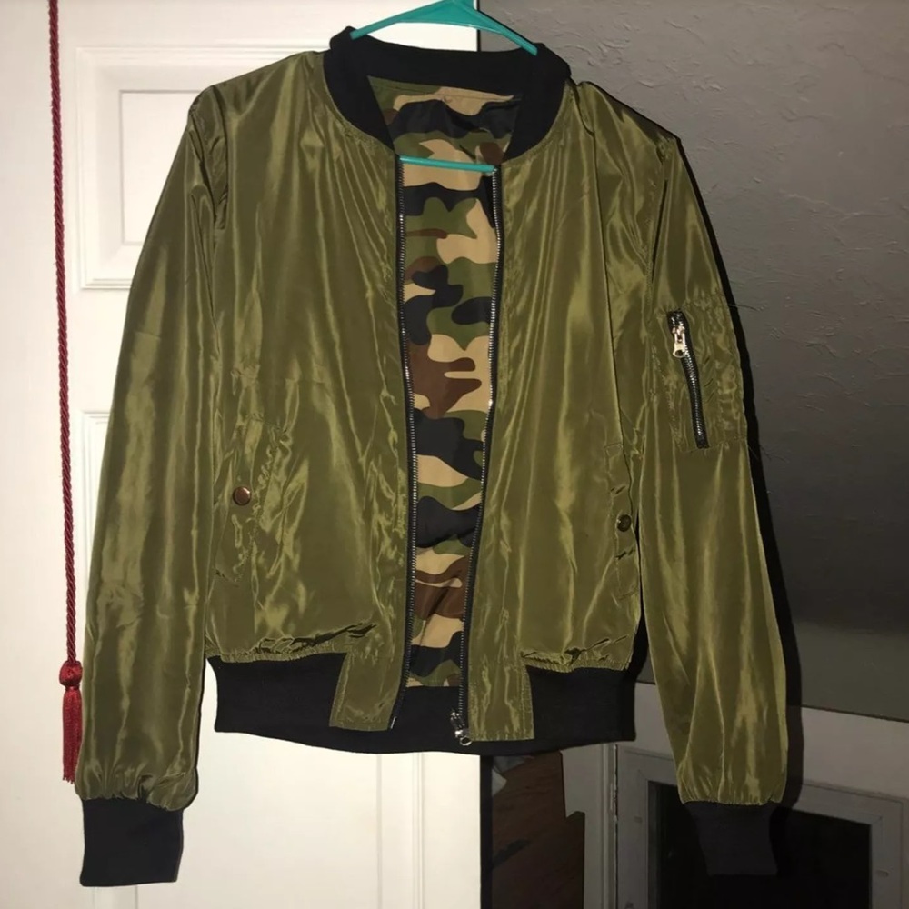 Super Cute Reversible Bomber Jacket - image 2